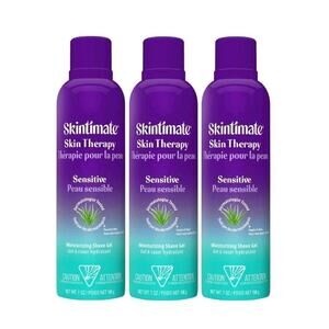 Skintimate Skin Therapy Sensitive Skin Moisturizing Shave Gel for Women-7 oz 3pc